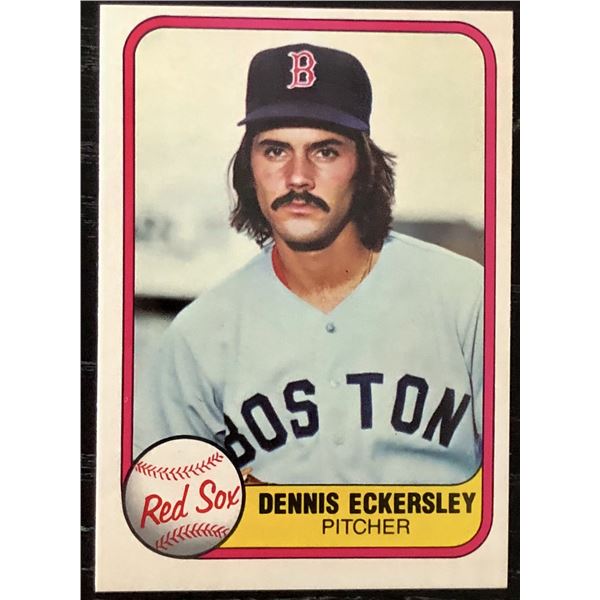 1981 FLEER DENNIS ECKERSLEY (HOF)