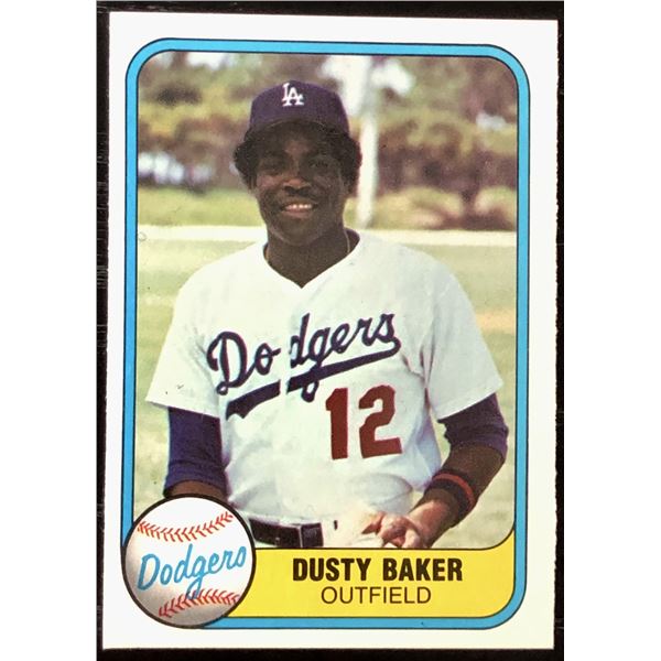 1981 FLEER DUSTY BAKER