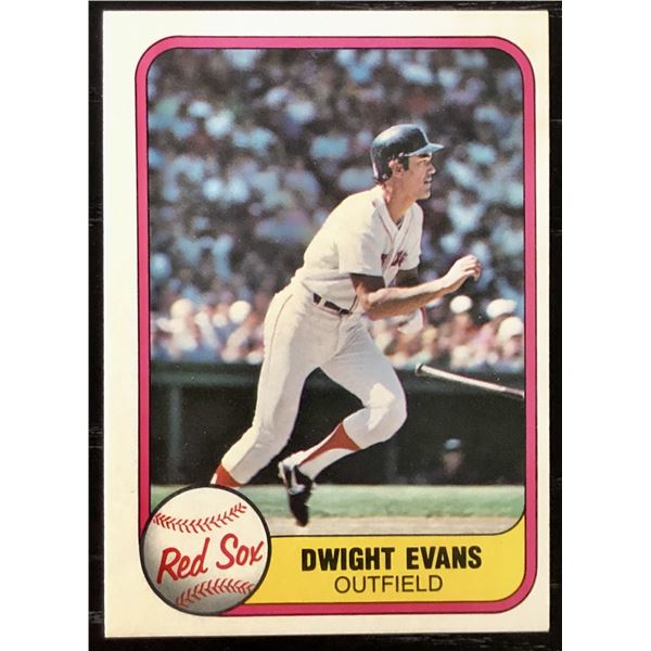 1981 FLEER DWIGHT EVANS