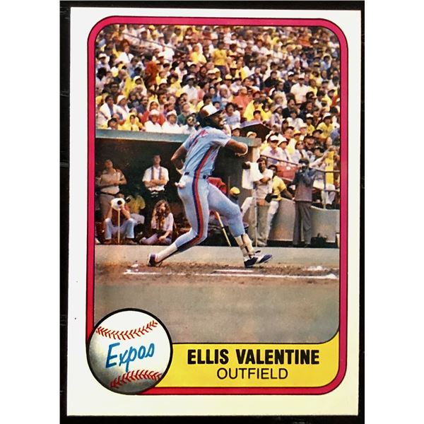 1981 FLEER ELLIS VALENTINE