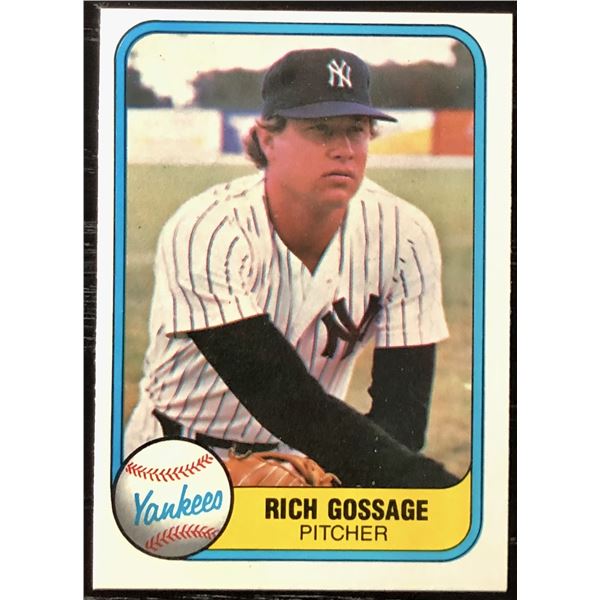 1981 FLEER GOOSE GOSSAGE (HOF)