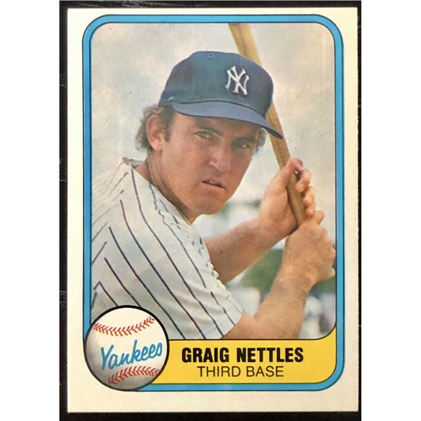 1981 FLEER GRAIG NETTLES