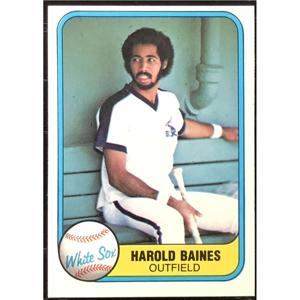 1981 FLEER HAROLD BAINES ROOKIE CARD