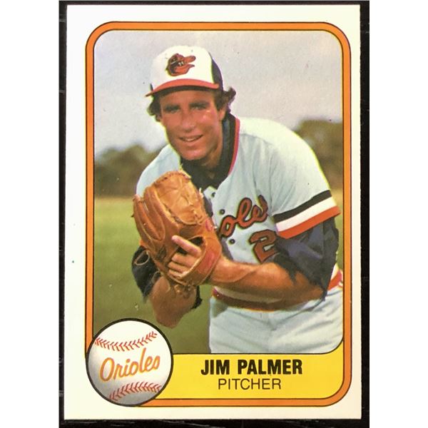 1981 FLEER JIM PALMER (HOF)