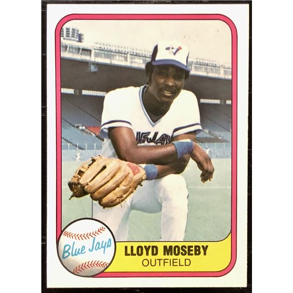 1981 FLEER LLOYD MOSEBY ROOKIE CARD