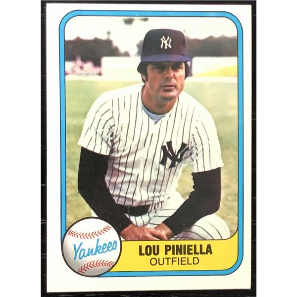 1981 FLEER LOU PINIELLA