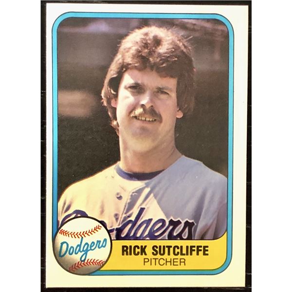 1981 FLEER RICK SUTCLIFFE
