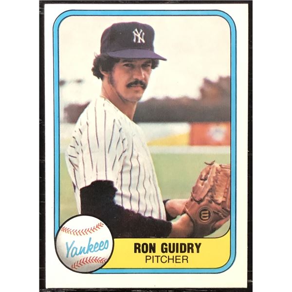1981 FLEER RON GUIDRY