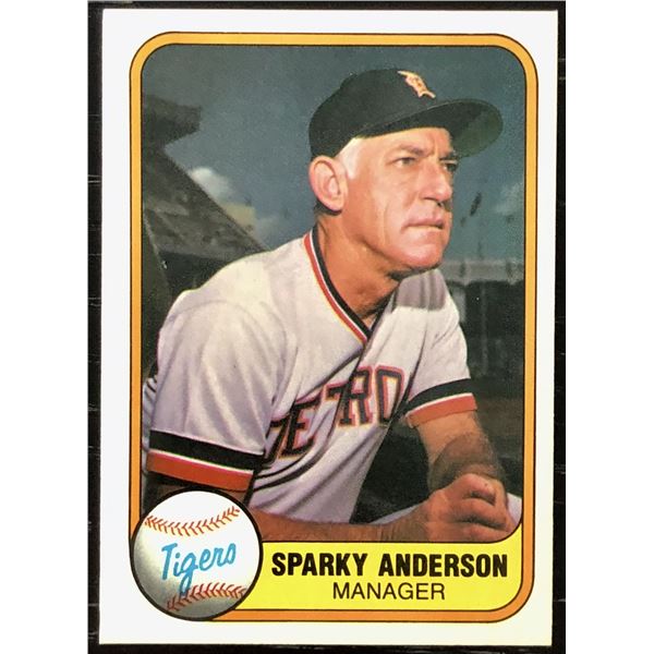 1981 FLEER SPARKY ANDERSON (HOF)