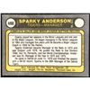Image 2 : 1981 FLEER SPARKY ANDERSON (HOF)