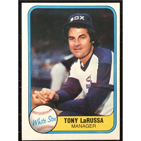 1981 FLEER TONY LaRUSSA (HOF)