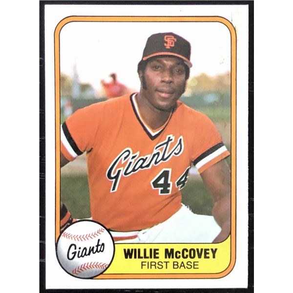 1981 FLEER WILLIE McCOVEY (HOF)