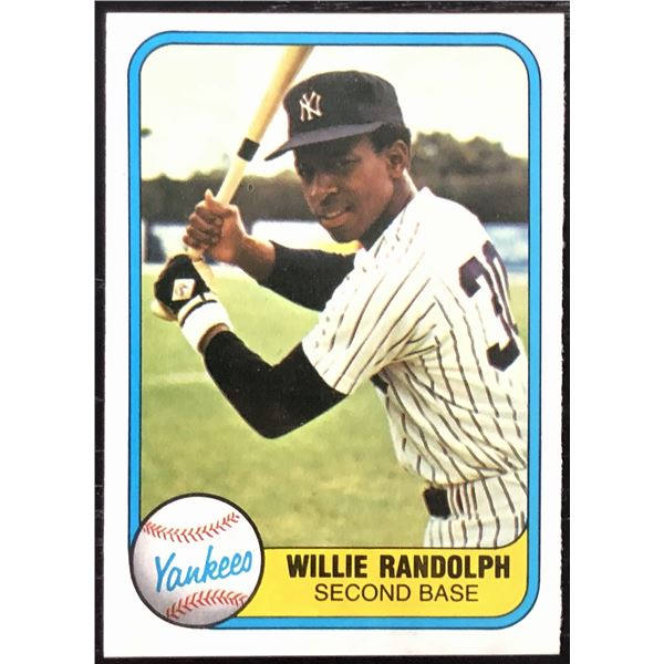 1981 FLEER WILLIE RANDOLPH