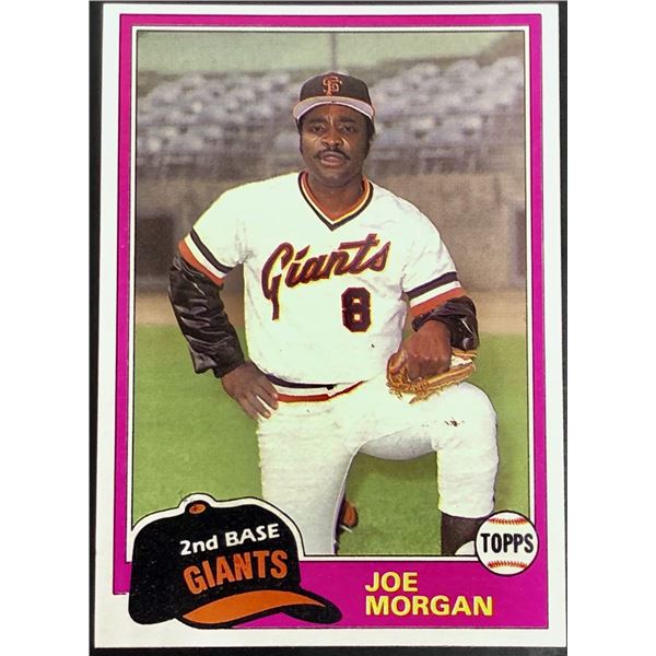 1981 TOPPS JOE MORGAN (HOF)