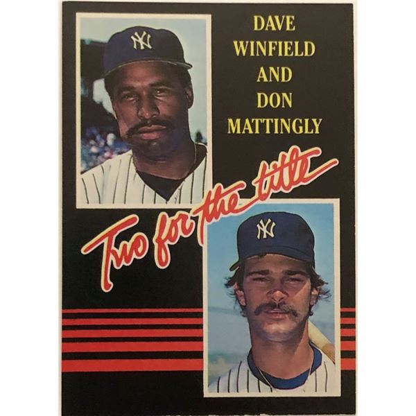 1985 DONRUSS DON MATTINGLY / DAVE WINFIELD (HOF)