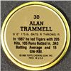 Image 2 : 1988 TOPPS BASEBALL COIN - ALAN TRAMMELL (HOF)
