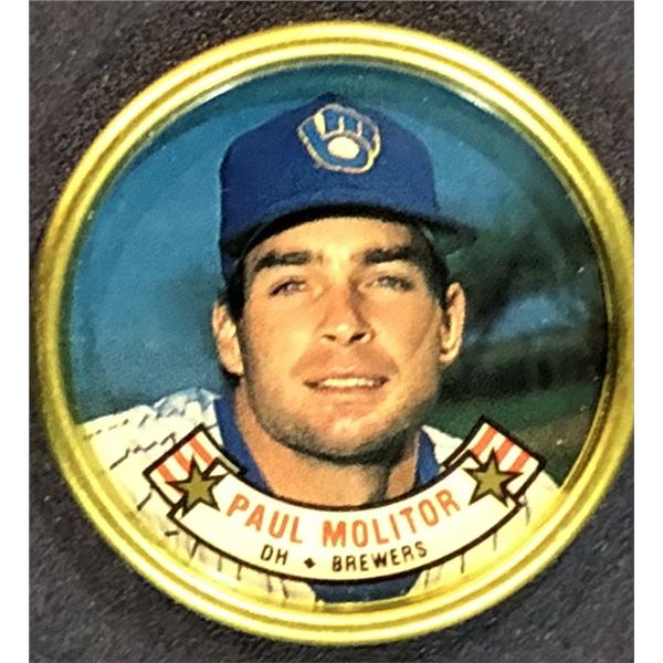 1988 TOPPS BASEBALL COIN - PAUL MOLITOR (HOF)