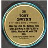 Image 2 : 1988 TOPPS BASEBALL COIN - TONY GWYNN (HOF)