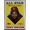 Image 1 : 1988 TOPPS TONY GWYNN (HOF)