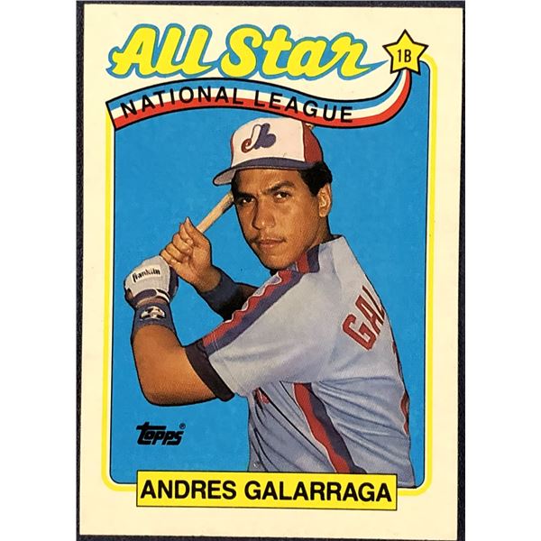 1989 TOPPS ANDRES GALARRAGA
