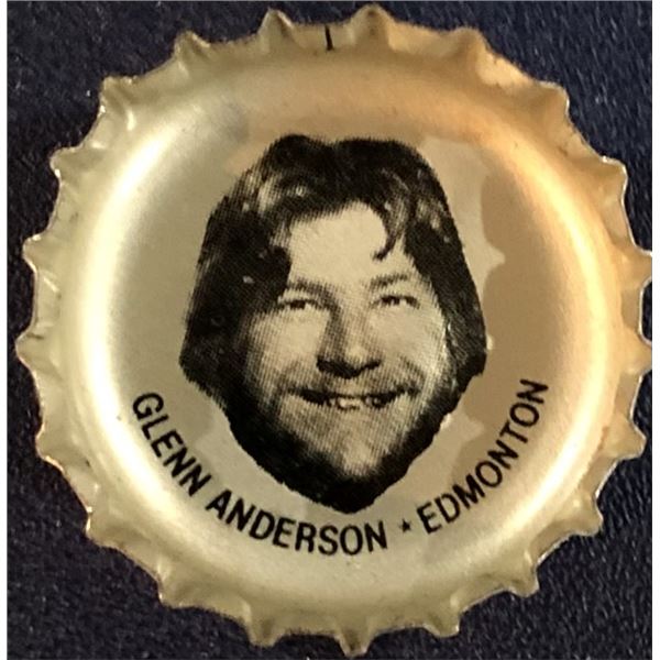 1980-81 PEPSI BOTTLE CAPS - GLENN ANDERSON (HOF)