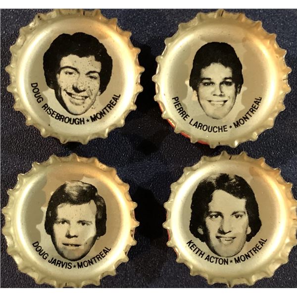 1980-81 PEPSI BOTTLE CAPS - MONTREAL CANADIENS (4)