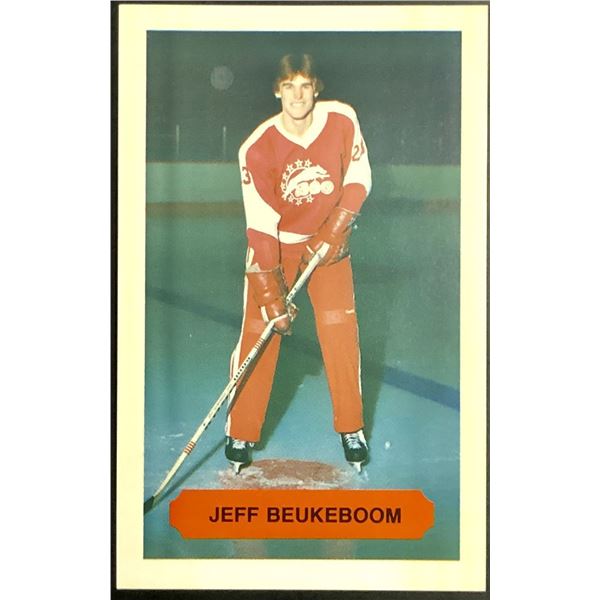 1983-84  JUNIOR CARD - JEFF BEUKEBOOM
