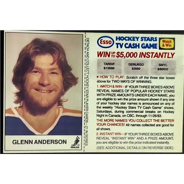 1983-84 ESSO GLENN ANDERSON (HOF)