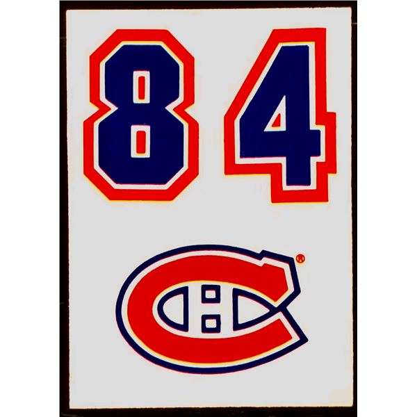 1987-88 TOPPS NHL HELMET STICKERS MONTREAL CANADIENS