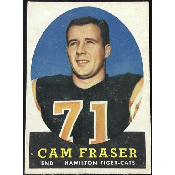 1958 O-PEE-CHEE CFL CAM FRASER ROOKIE CARD