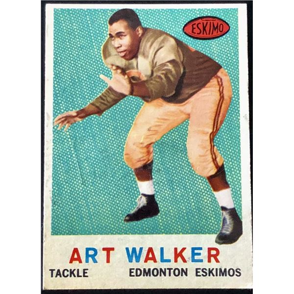 1959 O-PEE-CHEE CFL ART WALKER ROOKIE CARD