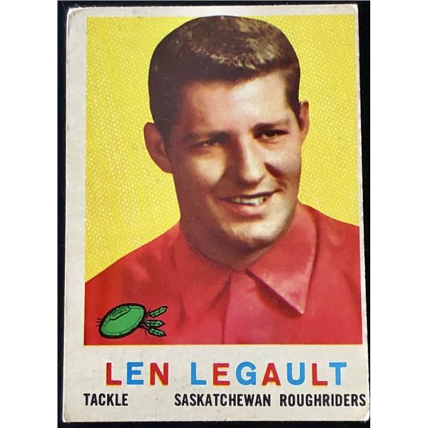 1959 O-PEE-CHEE CFL LEN LEGAULT ROOKIE CARD