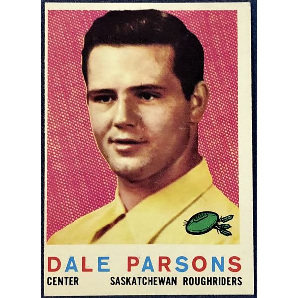 1959 TOPPS CFL DALE PARSONS