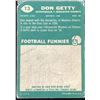 Image 2 : 1960 O-PEE-CHEE CFL DON GETTY (HOF)