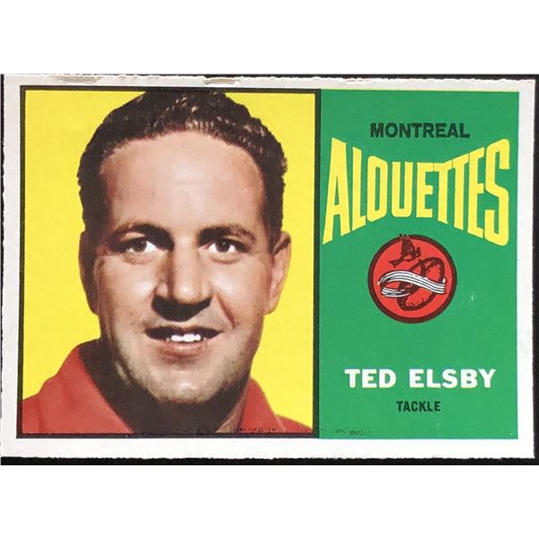 1964 O-PEE-CHEE CFL TED ELSBY (HOF)