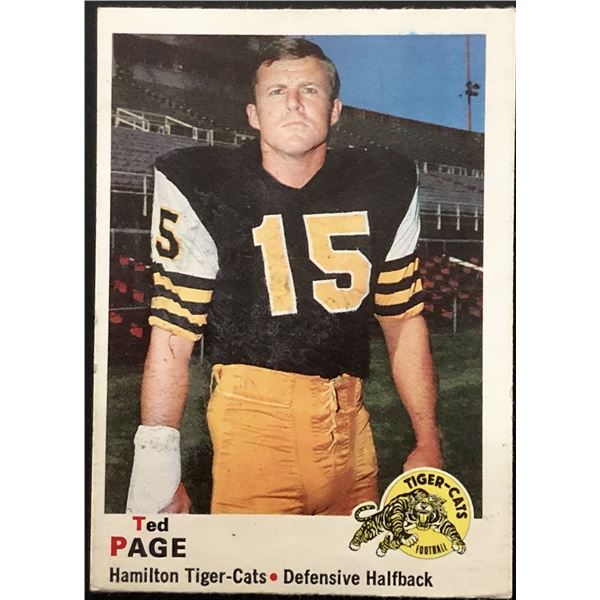1970 O-PEE-CHEE CFL TED PAGE