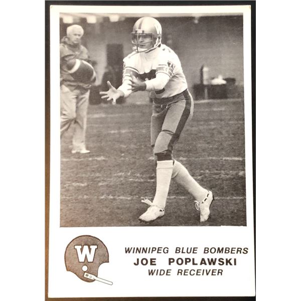 1981 JOGO CFL JOE POPLAWSKI (HOF)