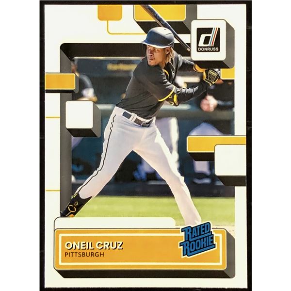 2022 DONRUSS ONEIL CRUZ ROOKIE CARD