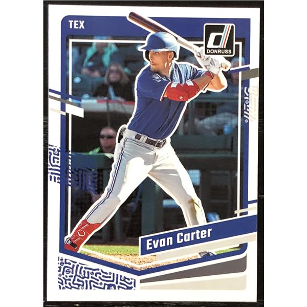 2023 DONRUSS EVAN CARTER ROOKIE CARD