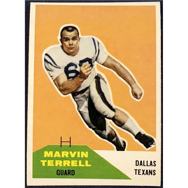 1960 FLEER NFL MARVIN TERRELL