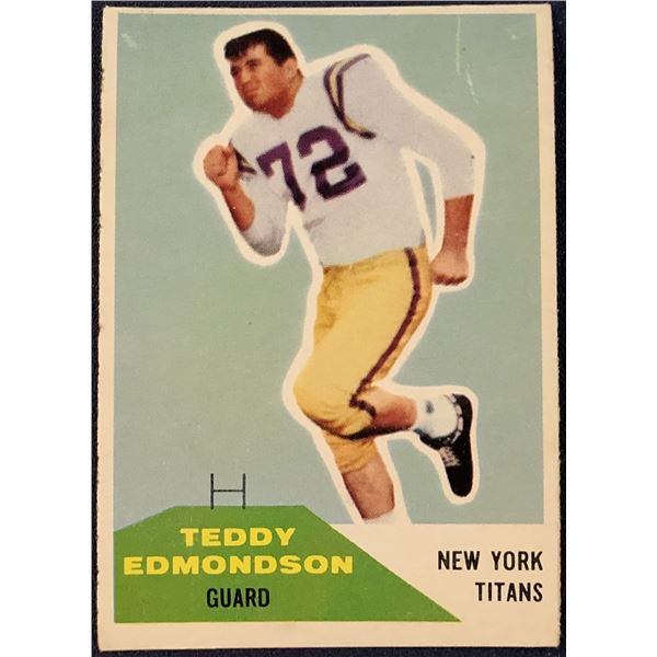 1960 FLEER NFL TEDDY EDMONDSON