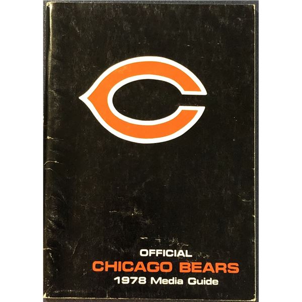 1978 CHICAGO BEARS MEDIA GUIDE