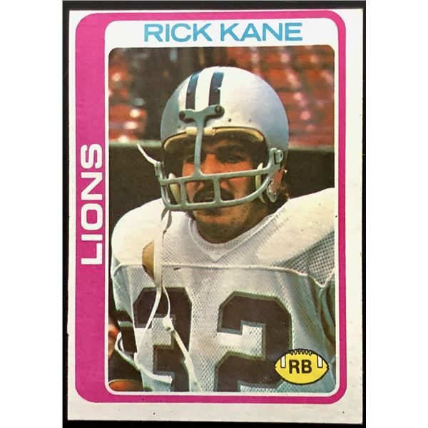1978 TOPPS RICK KANE ROOKIE CARD