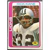 Image 1 : 1978 TOPPS RICK KANE ROOKIE CARD