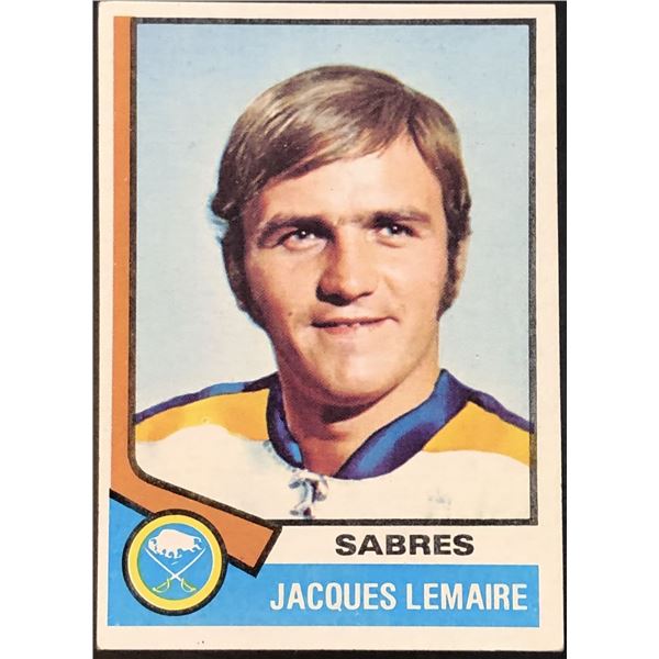 1974-75 NHL TOPPS JACQUES LEMAIRE (HOF)