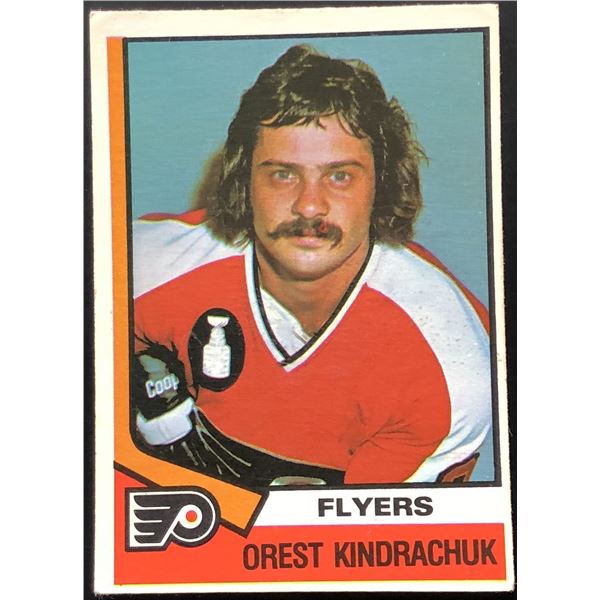 1974-75 O-PEE-CHEE OREST KINDRACHUK ROOKIE CARD