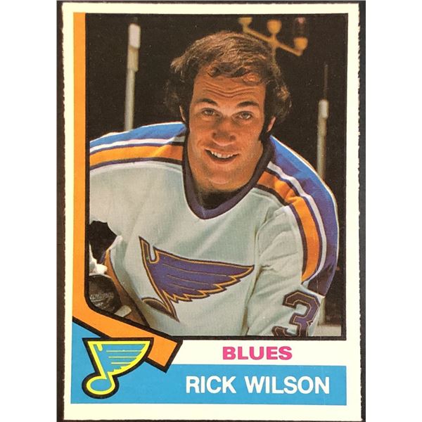 1974-75 O-PEE-CHEE RICK WILSON ROOKIE CARD