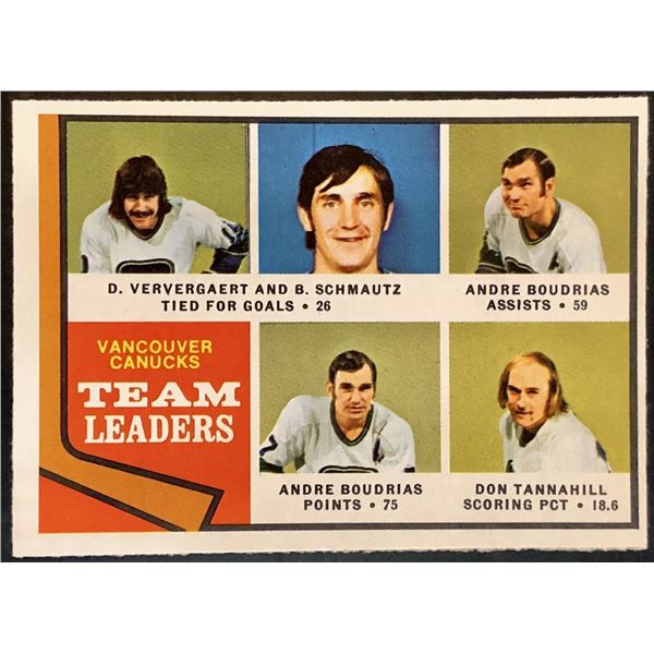 1974-75 O-PEE-CHEE VANCOUVER CANUCKS