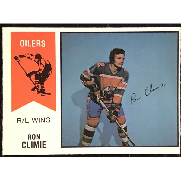 1974-75 O-PEE-CHEE WHA RON CLIMIE