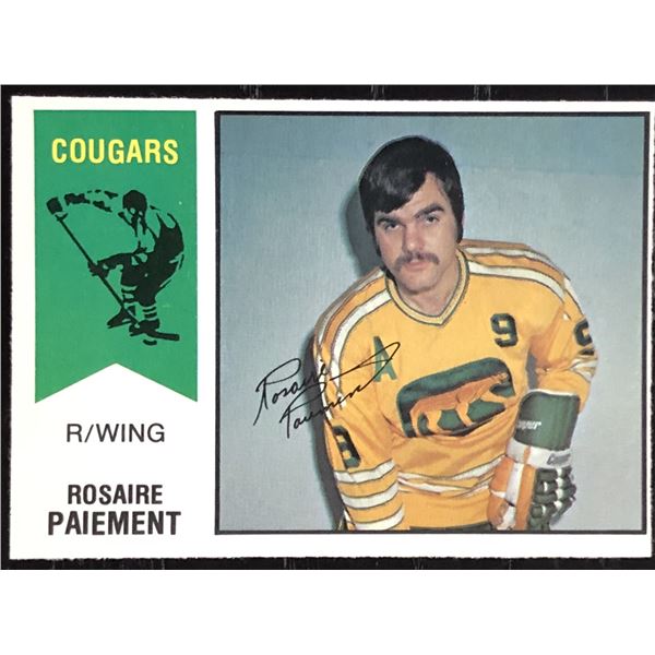 1974-75 O-PEE-CHEE WHA ROSAIRE PAIEMENT